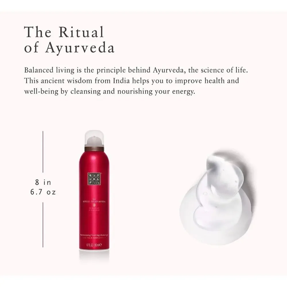 Rituals the ritual of ayurveda foaming shower gel --200ml/6.7oz